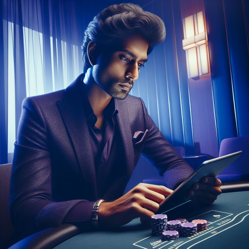 Focused online player in Bangladesh exploring live betting and casino options on 7U7