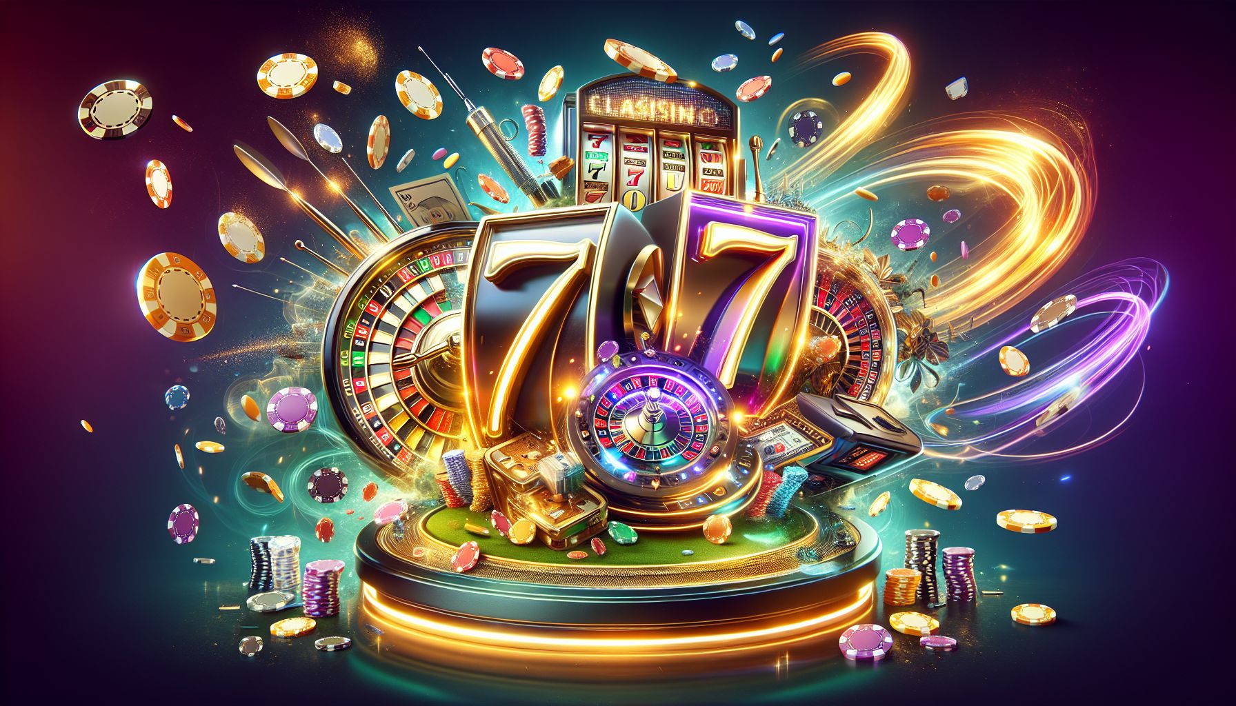 Bright 7U7 casino interface showing slots, live tables, and bonus highlights
